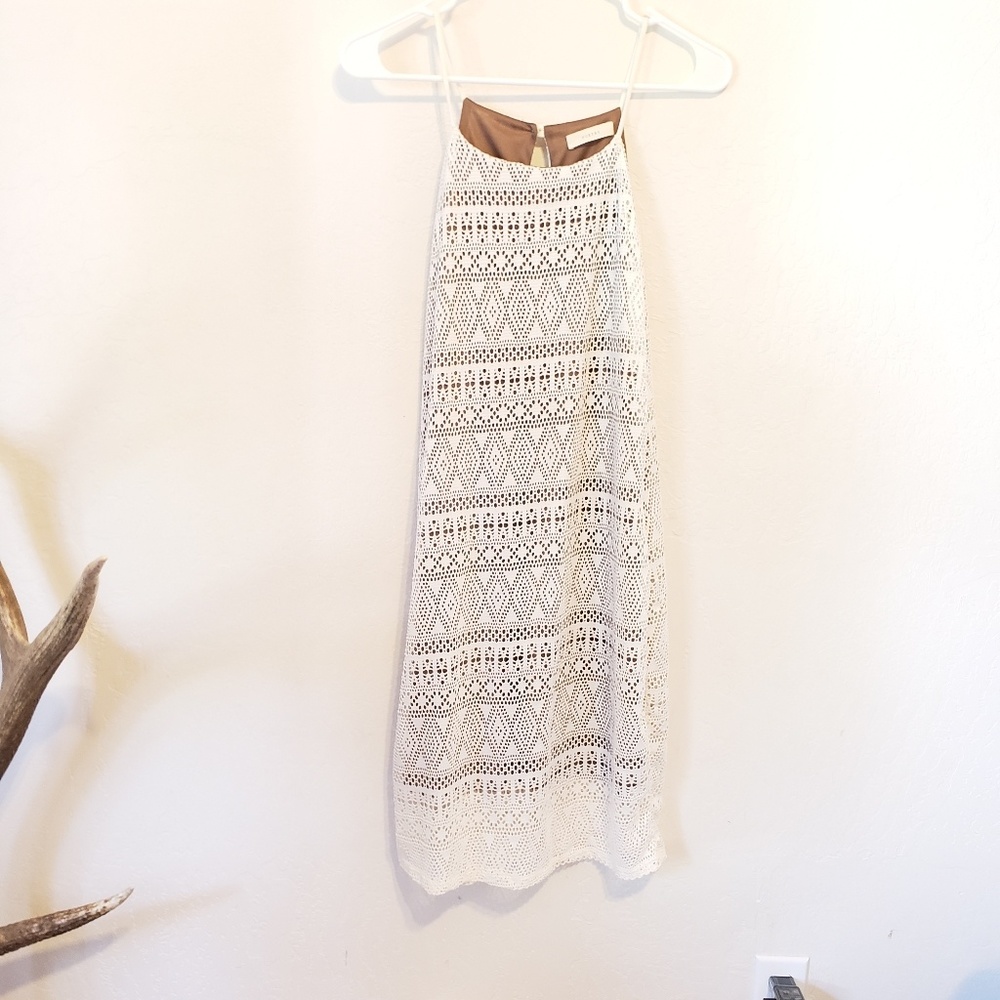 5/$25 🌵Poetry Laser Cut Lace Halter Dress - Picture 2 of 4